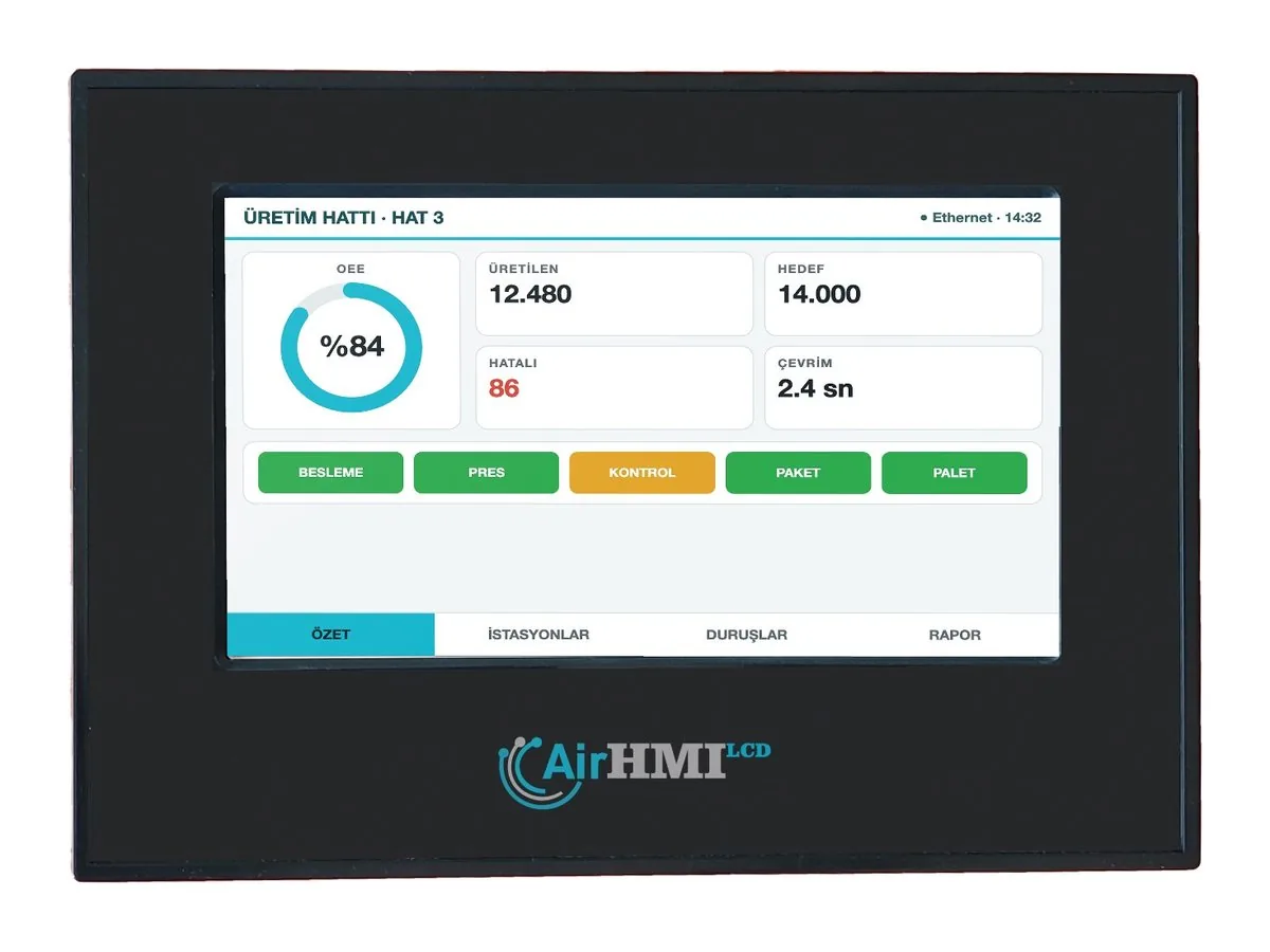 AirHMI Panel PC 7" Ethernetli Kapasitif – görsel 2