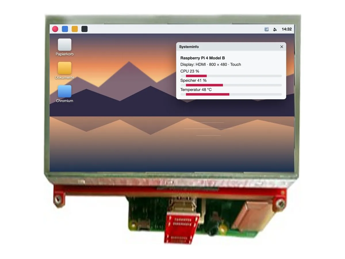 AirHMI HDMI-Display 5" Resistiver Touch